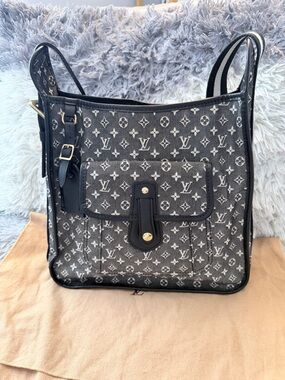 Louis Vuitton Black and White Monogram Shoulder Bag